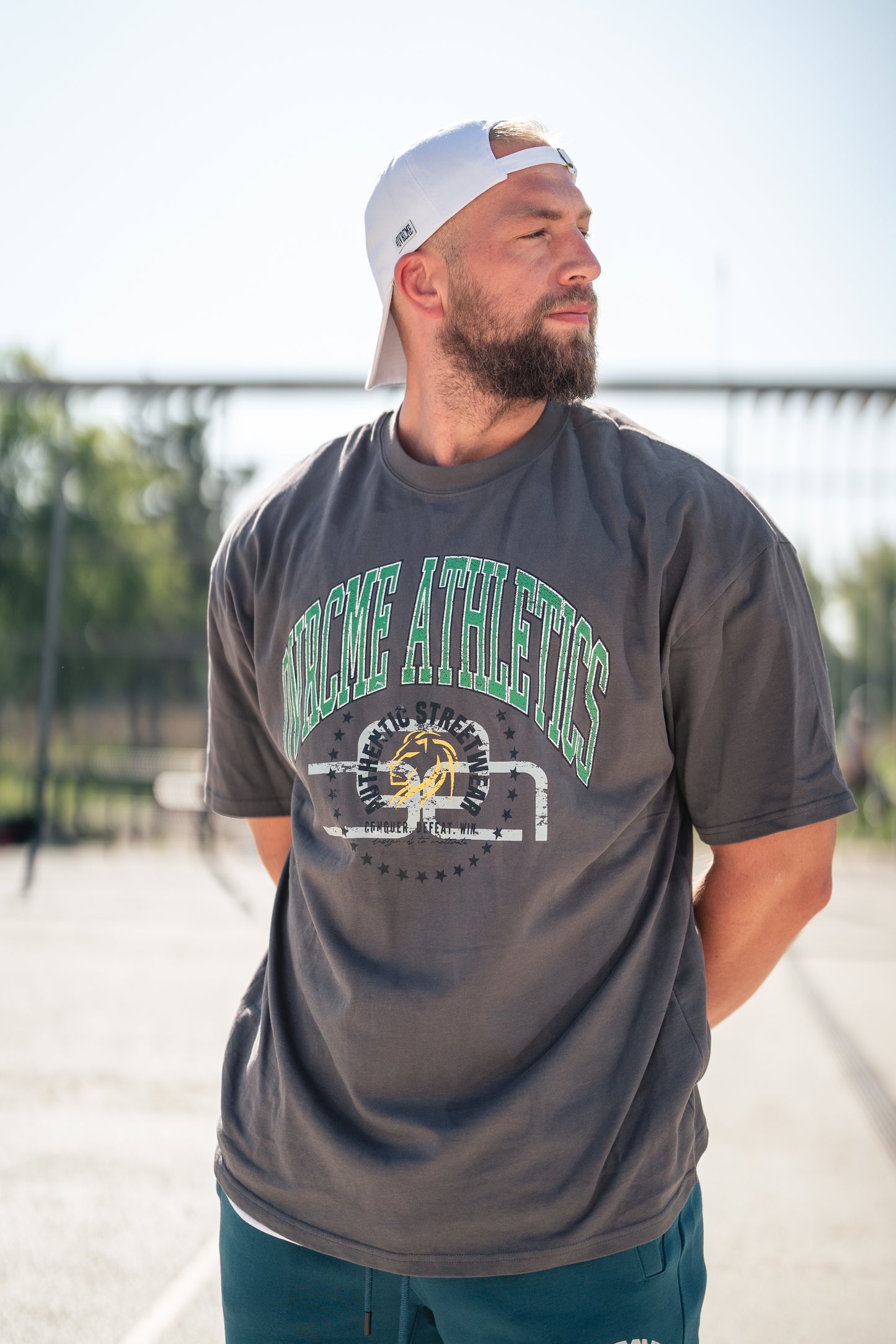 DROP02 C.D.W. Collection Oversize T Shirt Design III (dark-grey) - OVRCME ATHLETICS