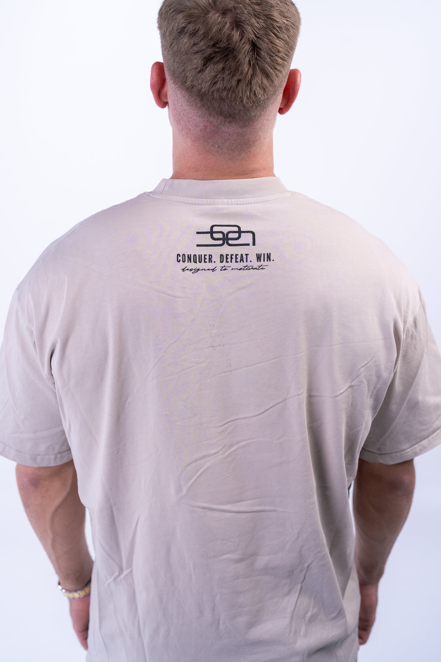 DROP02 C.D.W. Collection Oversize T Shirt Design I (beige) - OVRCME ATHLETICS