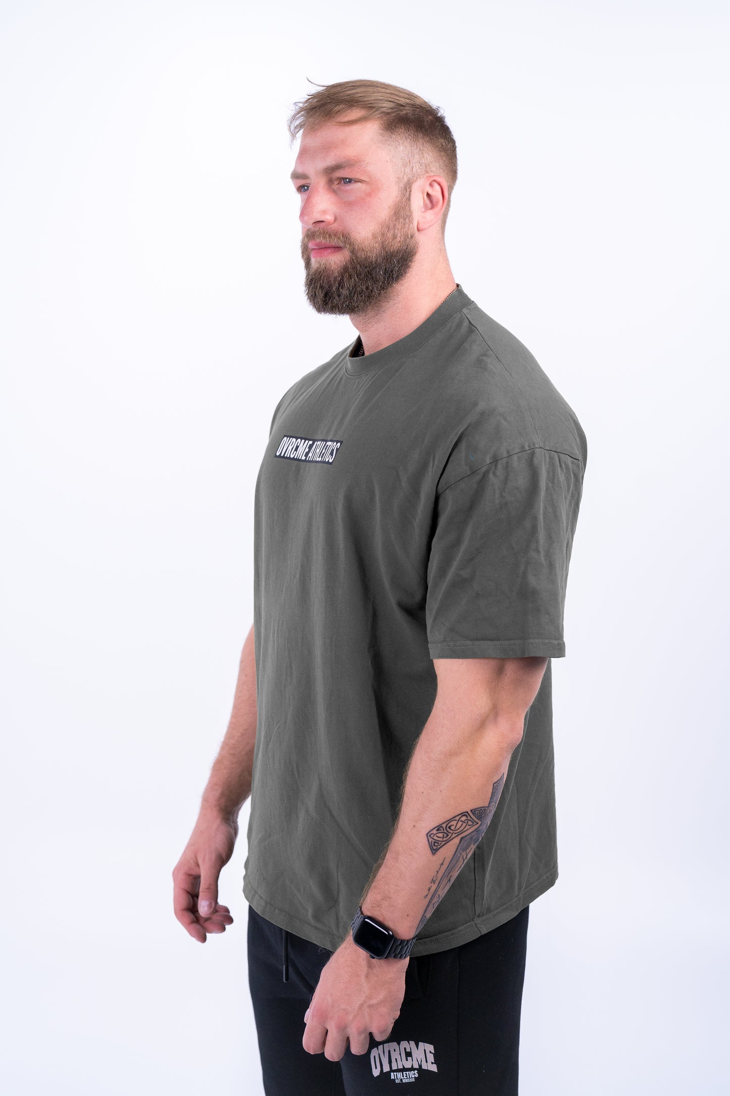 DROP02 C.D.W. Collection Oversize T Shirt Design II (dust-green) - OVRCME ATHLETICS