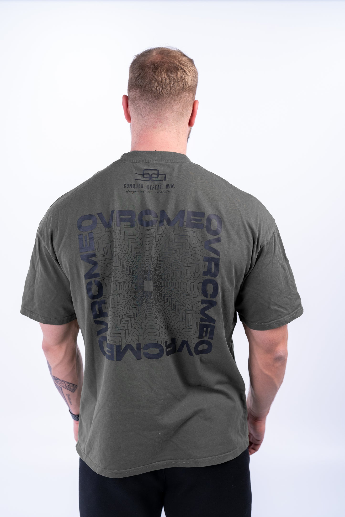 DROP02 C.D.W. Collection Oversize T Shirt Design II (dust-green) - OVRCME ATHLETICS