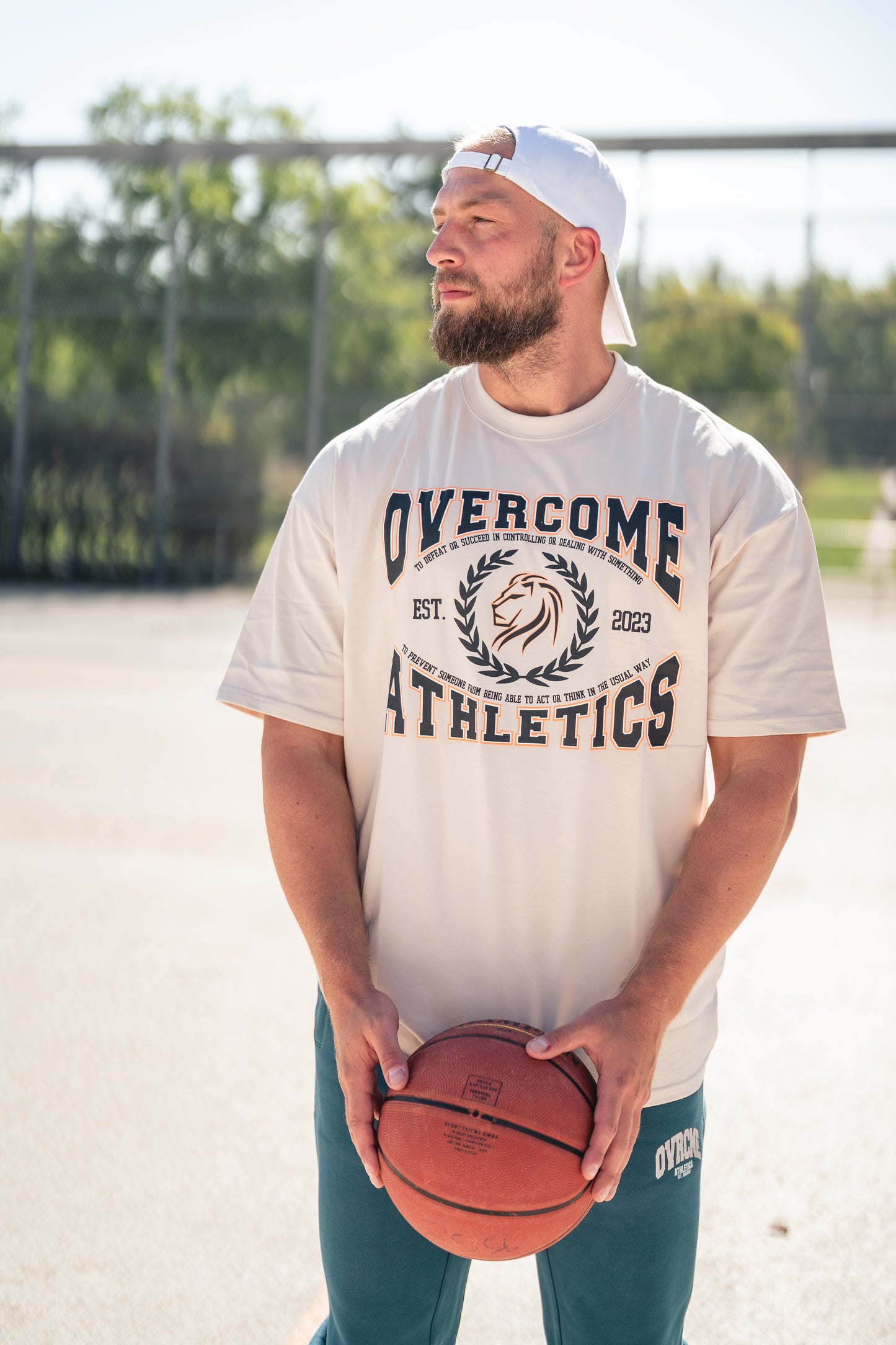 DROP02 C.D.W. Collection Oversize T Shirt Design I (beige) - OVRCME ATHLETICS