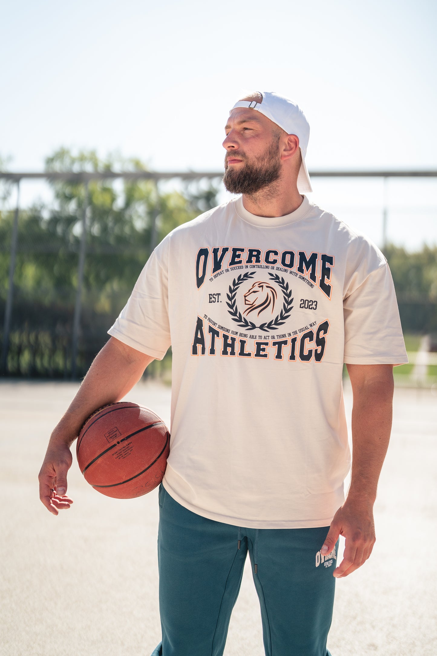 DROP02 C.D.W. Collection Oversize T Shirt Design I (beige) - OVRCME ATHLETICS