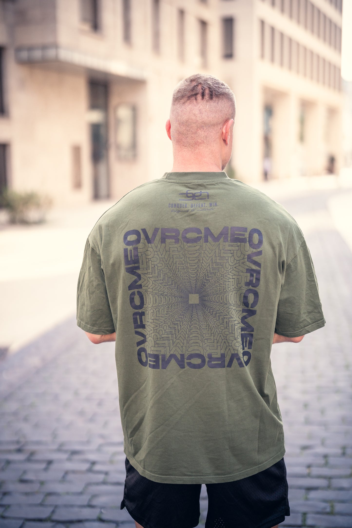 DROP02 C.D.W. Collection Oversize T Shirt Design II (dust-green) - OVRCME ATHLETICS
