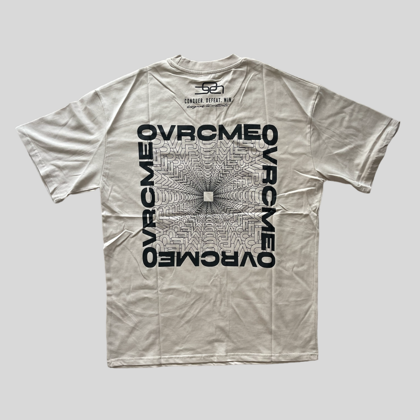 DROP02 C.D.W. Collection Oversize T Shirt Design II (beige) - OVRCME ATHLETICS