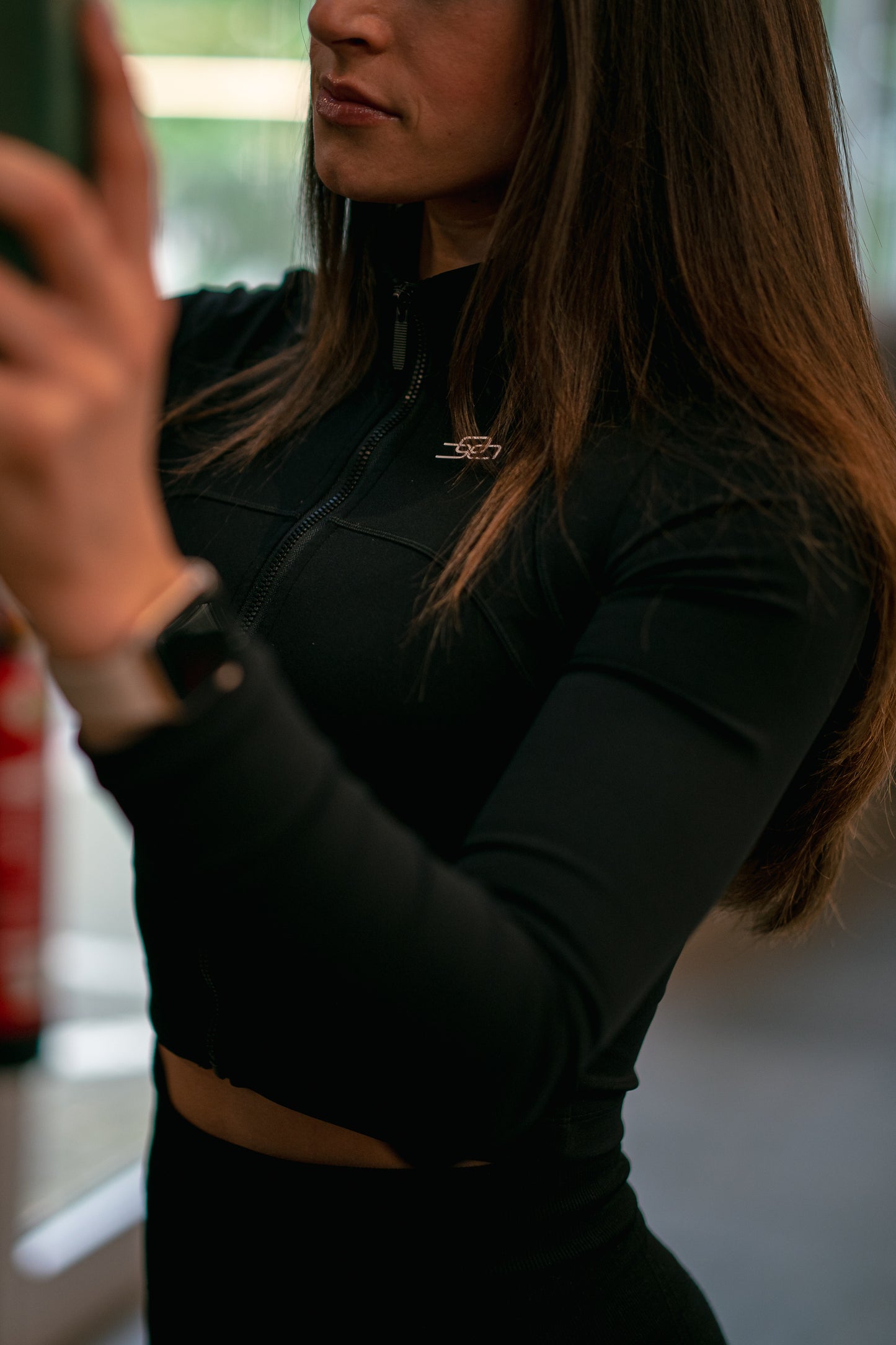 ELEVATE Intense Cropped Jacket (black) - OVRCME ATHLETICS