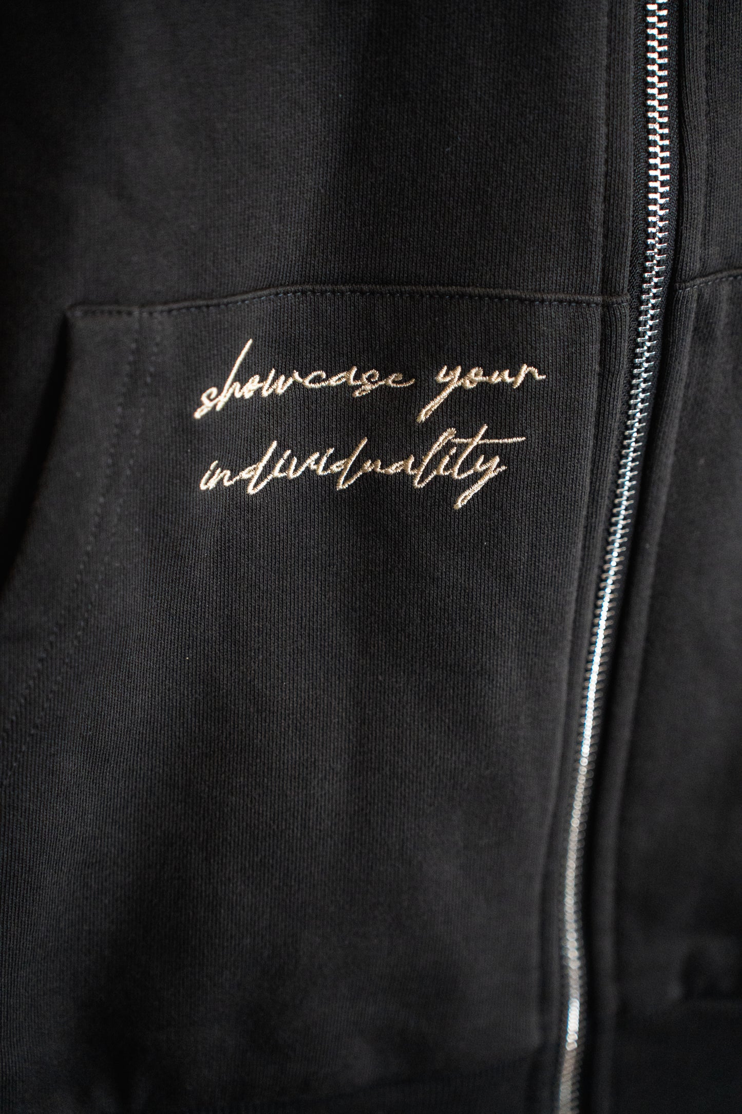 STATEMENT lightweight ZIP Hoody (asphalt grey)