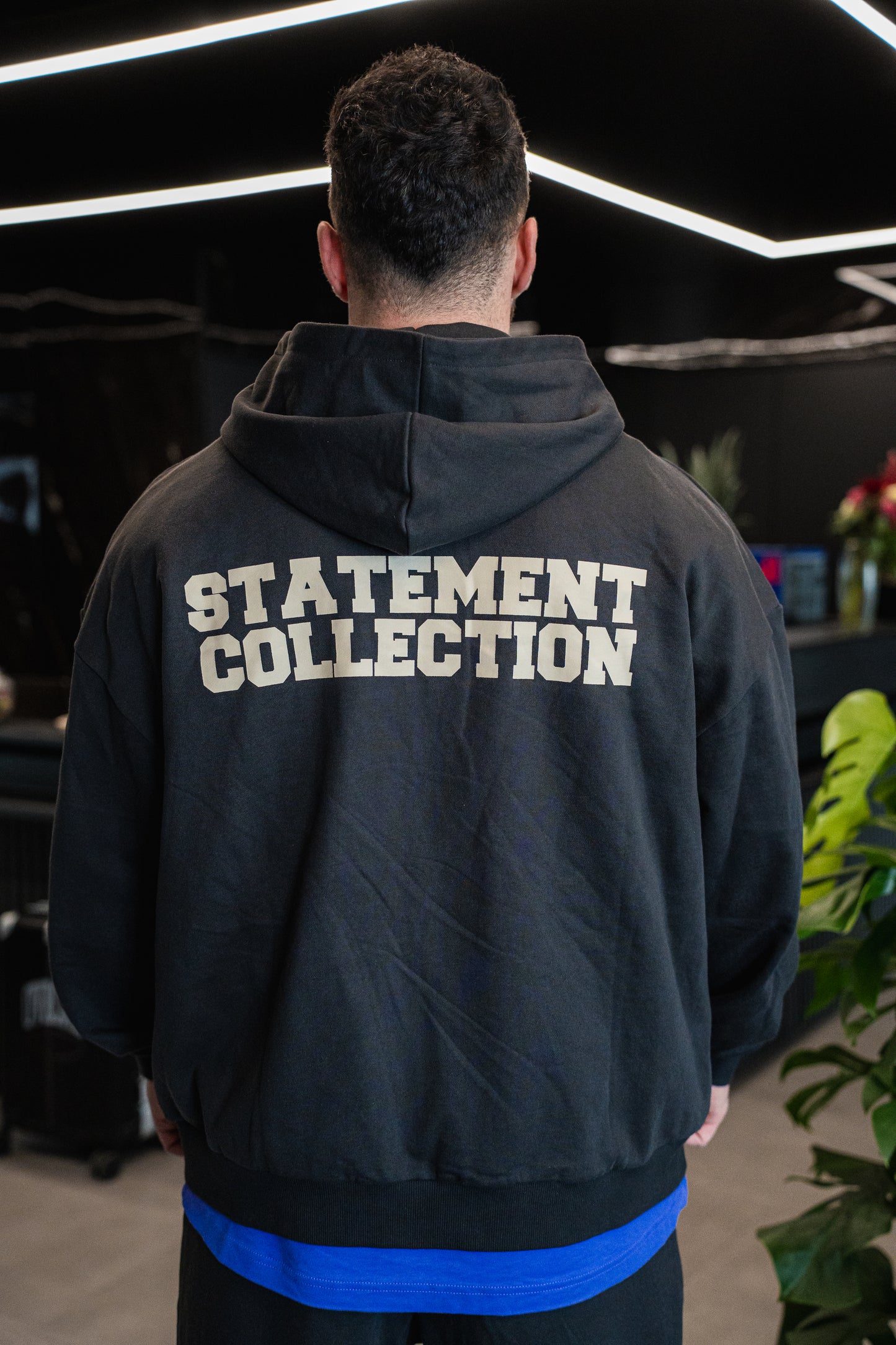 STATEMENT lightweight ZIP Hoody (asphalt grey)