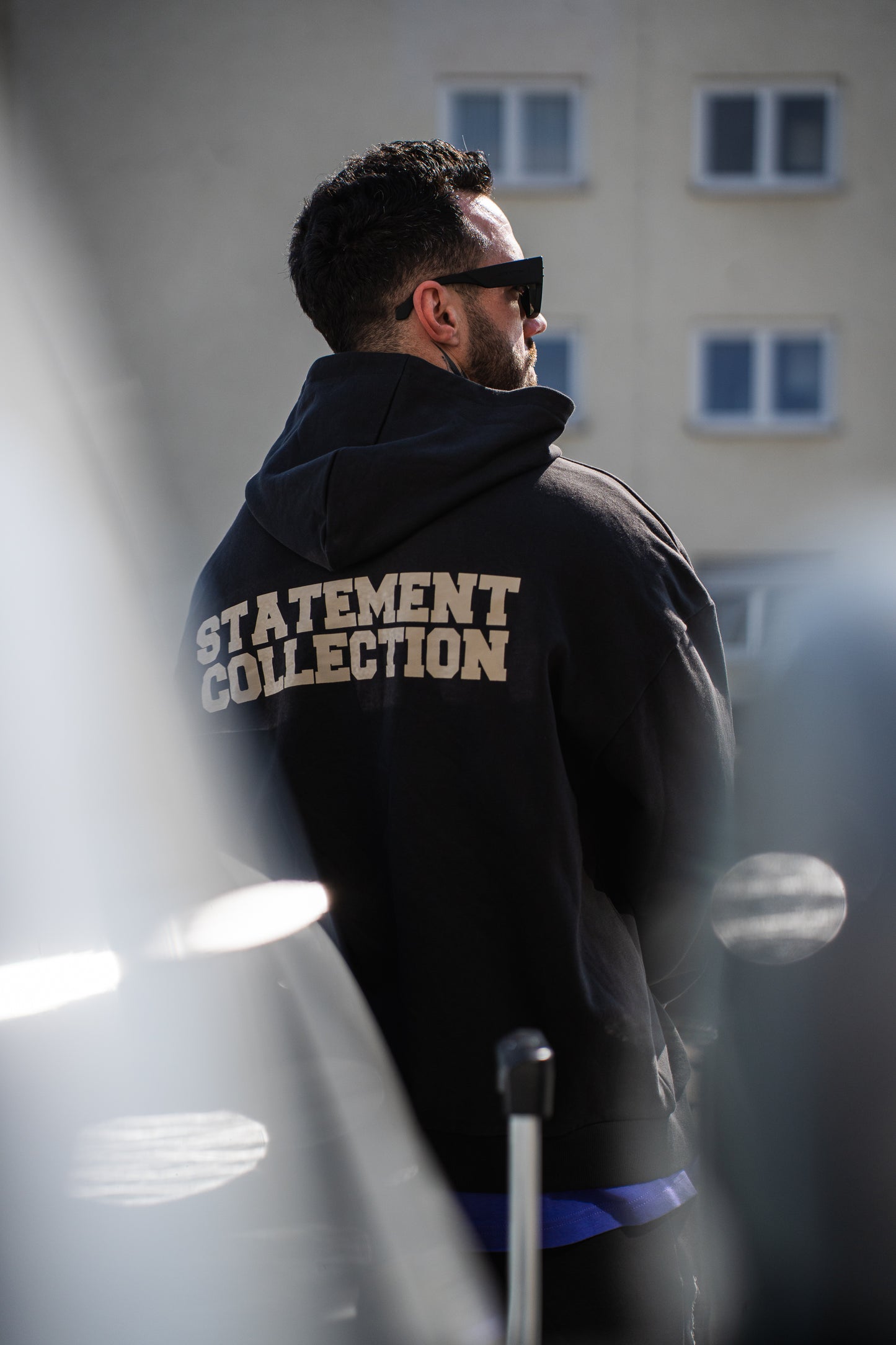 STATEMENT lightweight ZIP Hoody (asphalt grey)