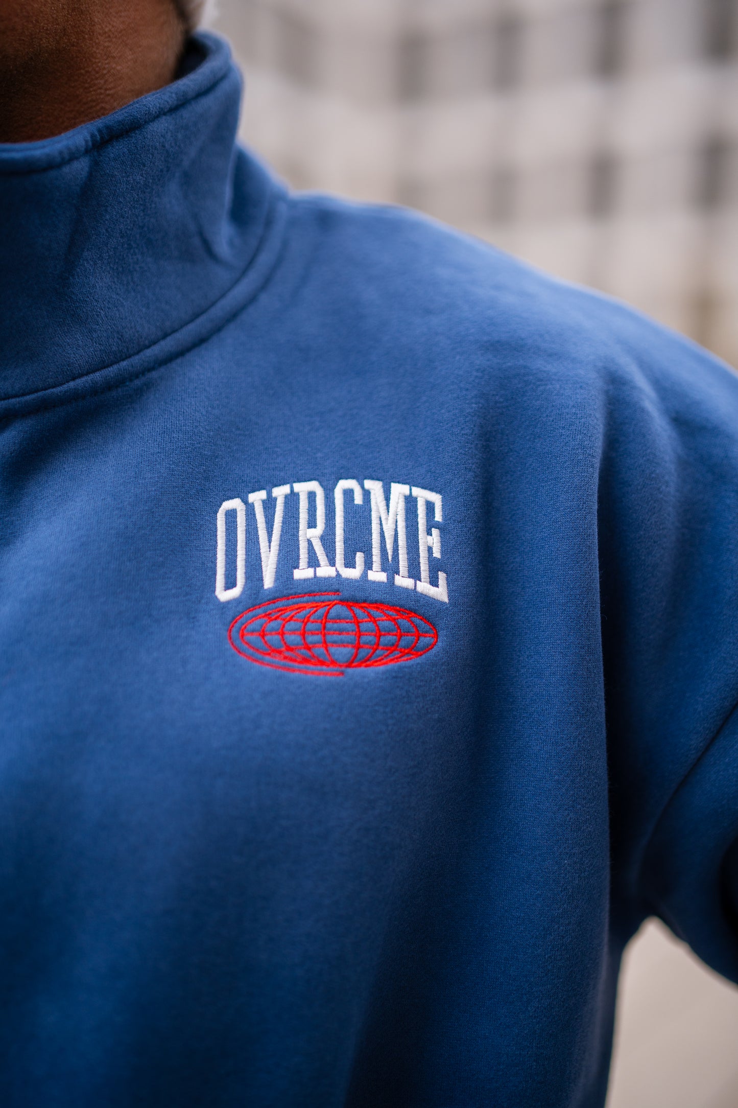 ELEVATE Performance Club 1/4 ZIP-Pullover (blue) - OVRCME ATHLETICS