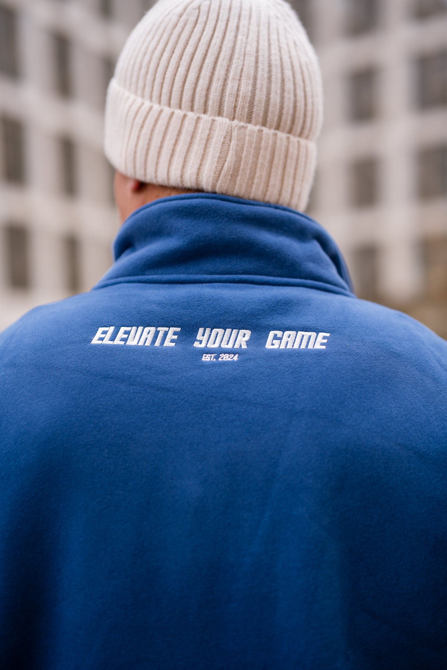 ELEVATE Performance Club 1/4 ZIP-Pullover (blue) - OVRCME ATHLETICS