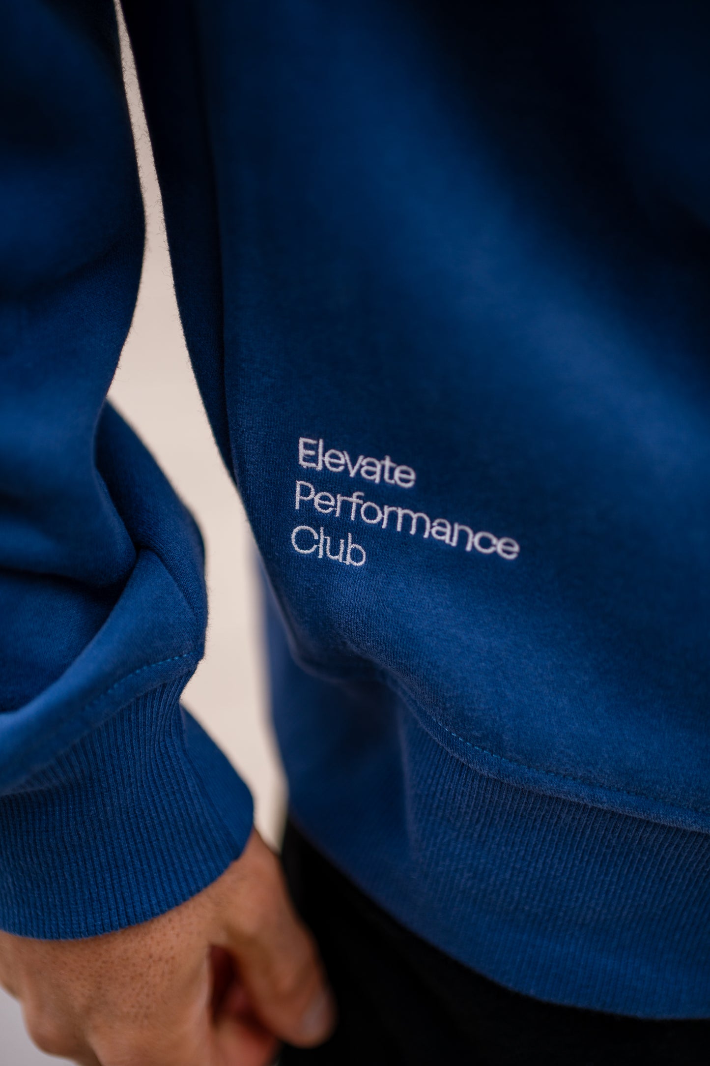 ELEVATE Performance Club 1/4 ZIP-Pullover (blue) - OVRCME ATHLETICS