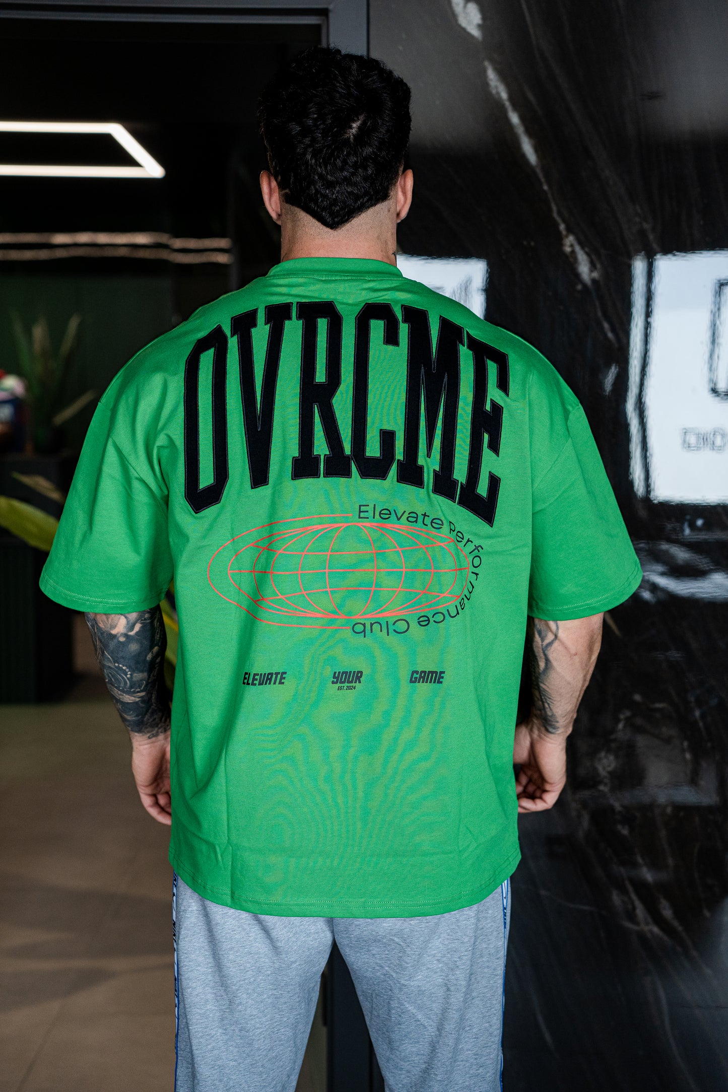 ELEVATE PERFORMANCE CLUB T Shirt (venom-green) - OVRCME ATHLETICS