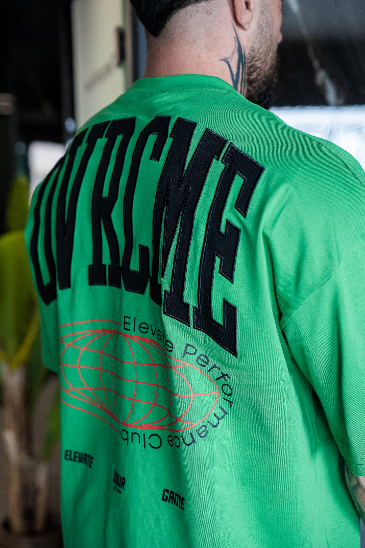 ELEVATE PERFORMANCE CLUB T Shirt (venom-green) - OVRCME ATHLETICS