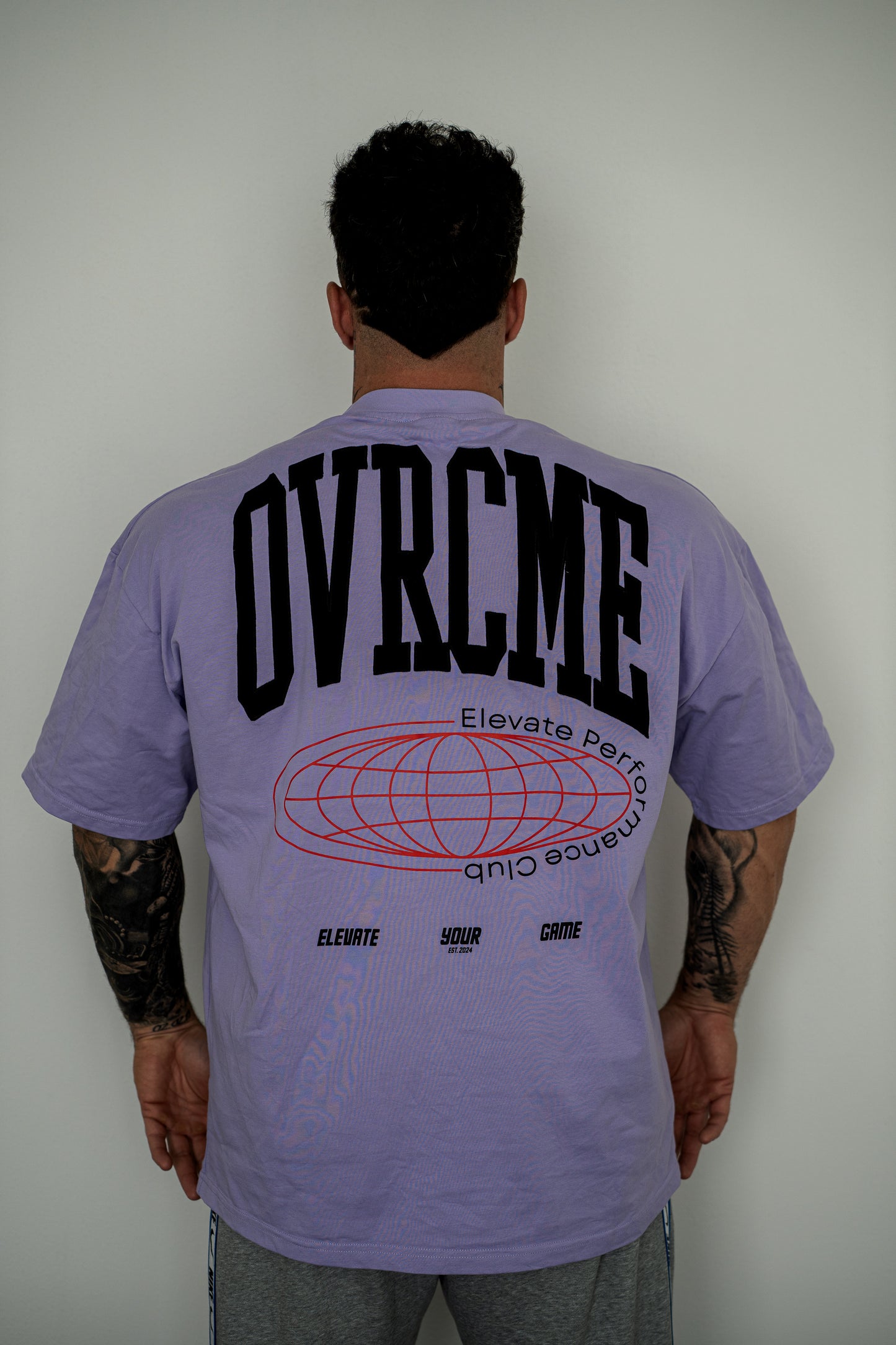ELEVATE PERFORMANCE CLUB T Shirt (light-purple) - OVRCME ATHLETICS