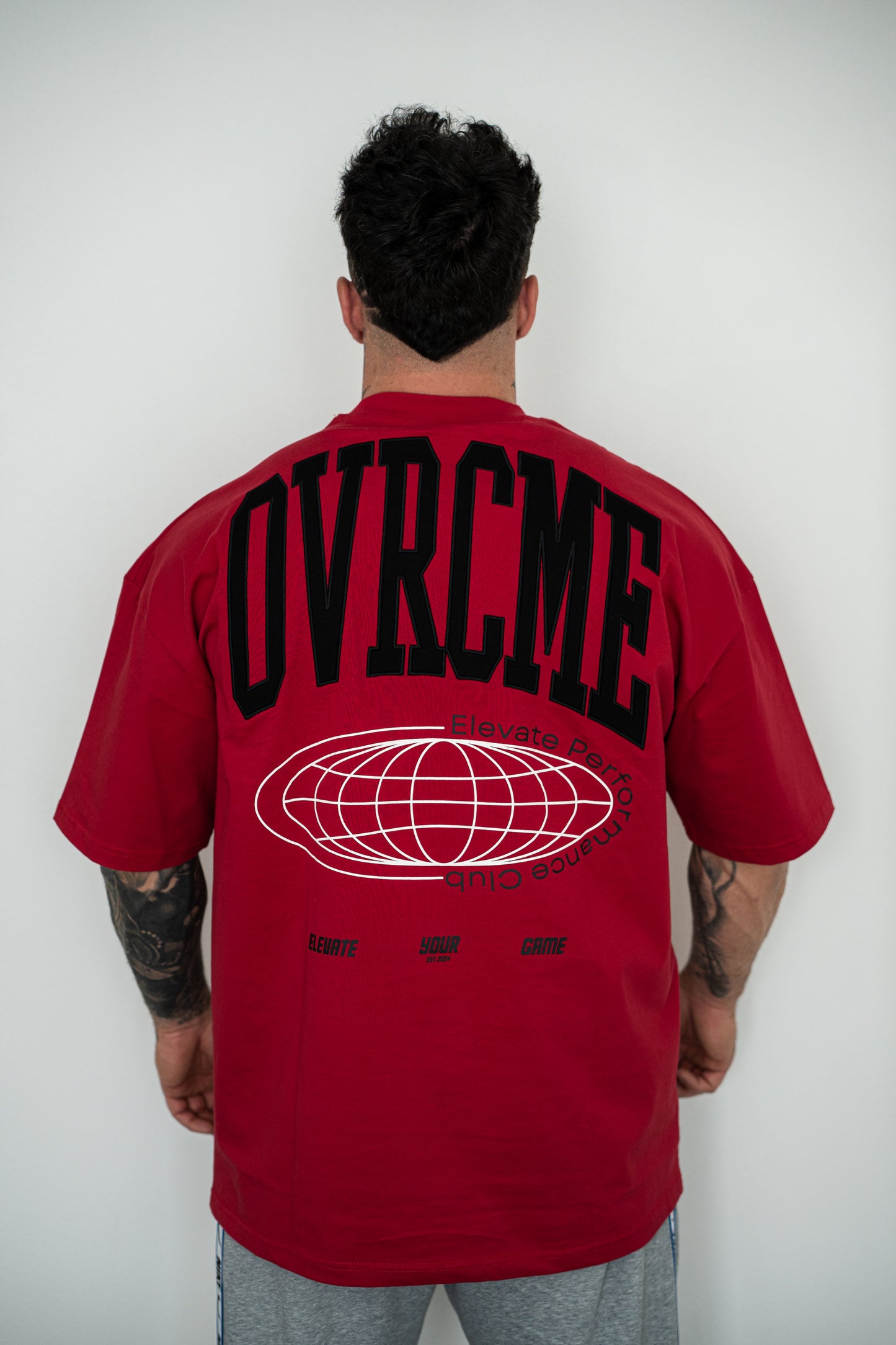 ELEVATE PERFORMANCE CLUB T Shirt (inferno-red) - OVRCME ATHLETICS