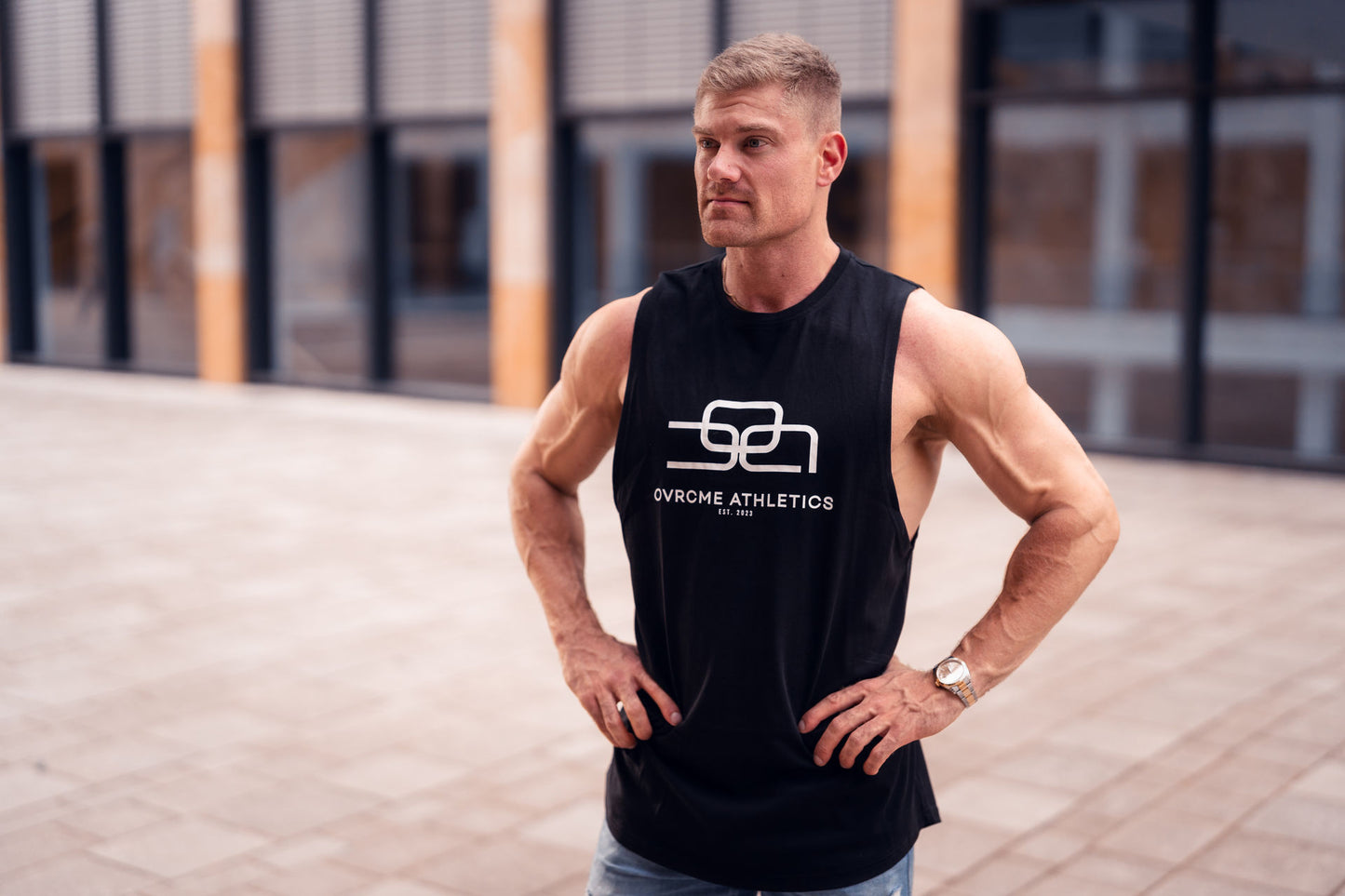 SUMMER-DROP Basic Tank-Top black - OVRCME ATHLETICS