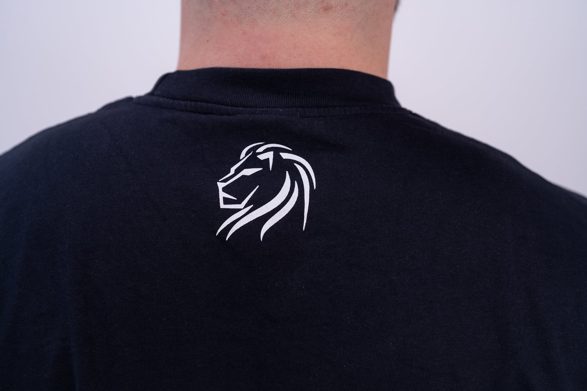 DROP03 Become the Lion Collection Front Statement Shirt (charcoal) - OVRCME ATHLETICS