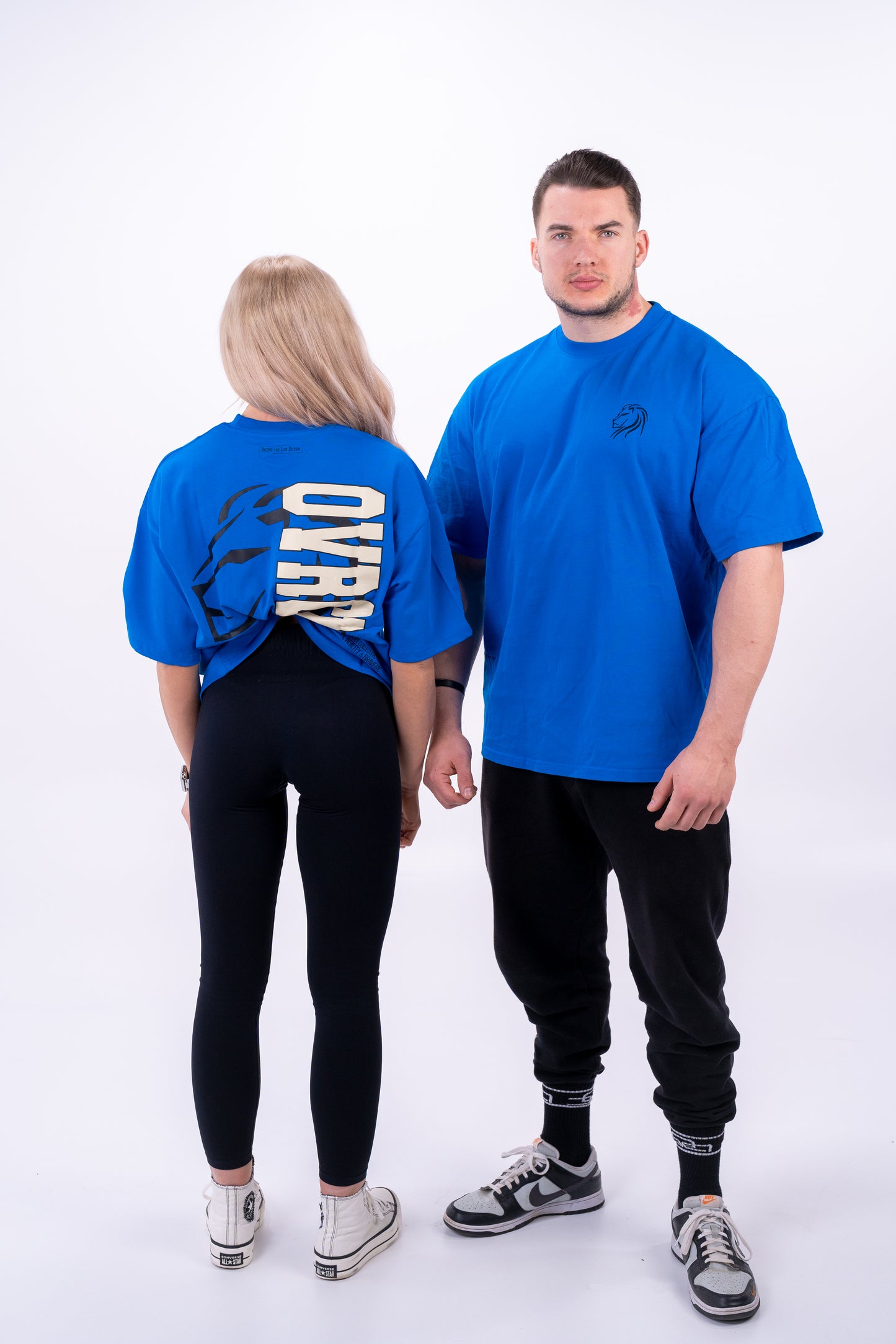 DROP03 Become the Lion Collection Back Statement Shirt (ocean) - OVRCME ATHLETICS