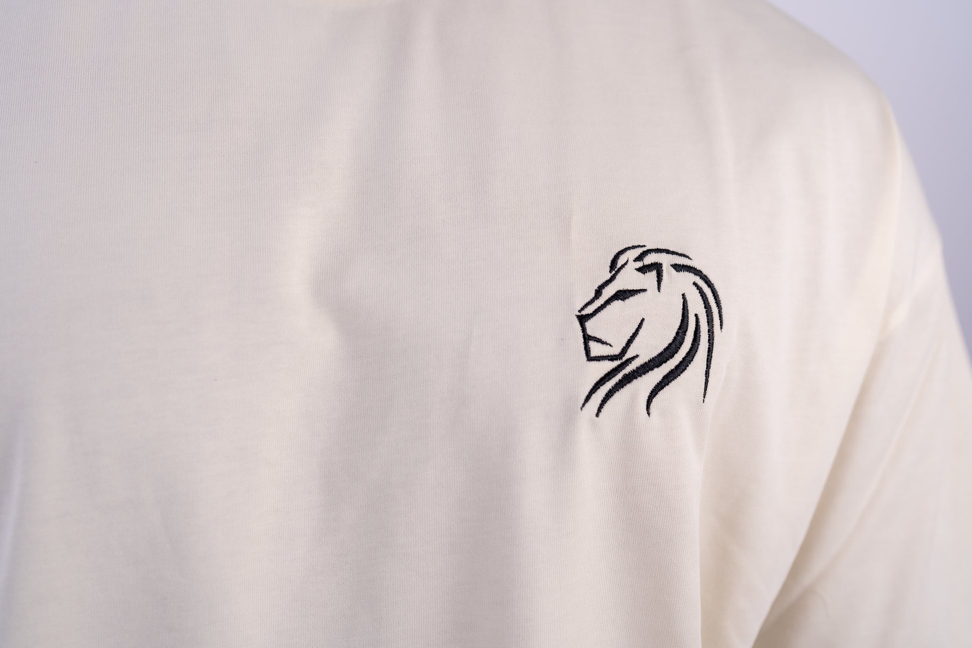 DROP03 Become the Lion Collection Back Statement Shirt (sand) - OVRCME ATHLETICS