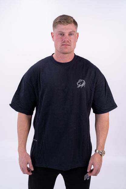 DROP03 Become the Lion Collection Back Statement Shirt (charcoal) - OVRCME ATHLETICS