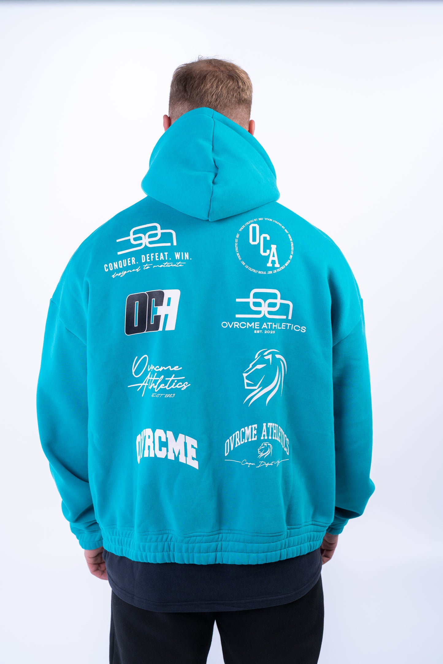 DROP03 OVRCME STATEMENT Premium ZIP Hoody (türkis) - OVRCME ATHLETICS