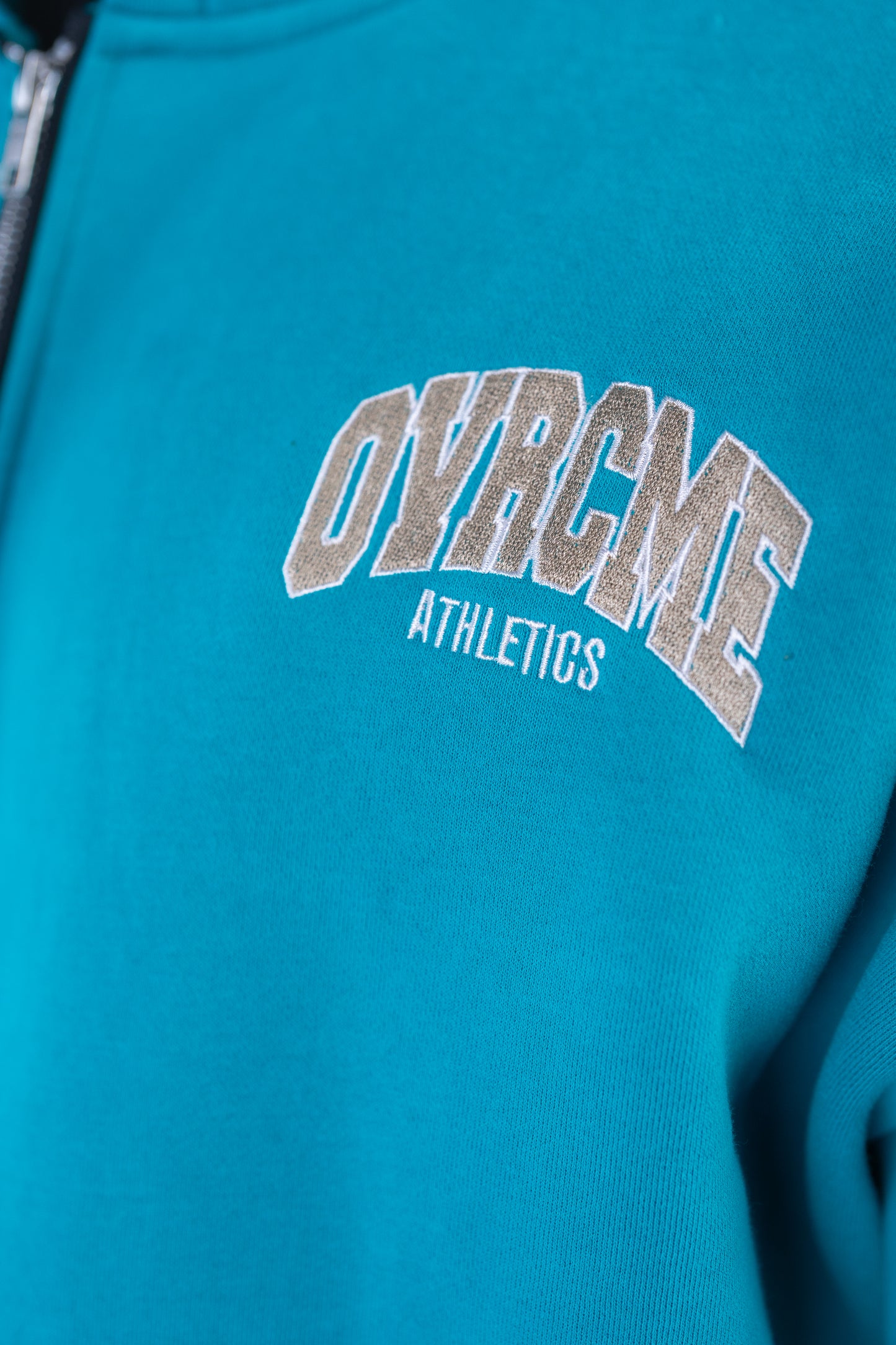 DROP03 OVRCME STATEMENT Premium ZIP Hoody (türkis) - OVRCME ATHLETICS