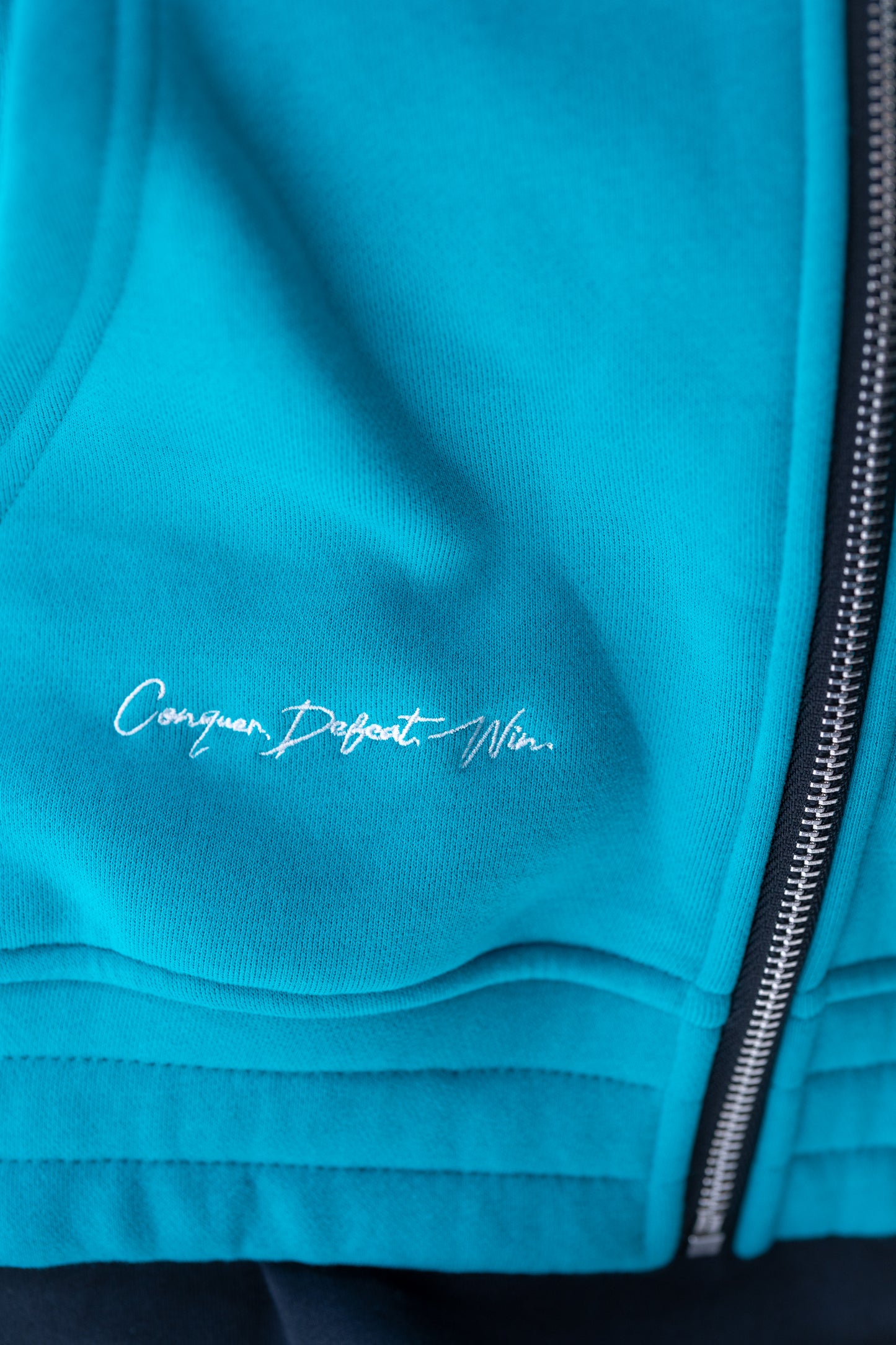 DROP03 OVRCME STATEMENT Premium ZIP Hoody (türkis) - OVRCME ATHLETICS