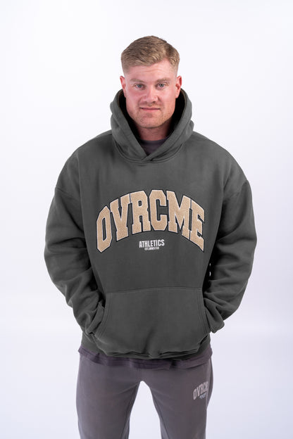 DROP02 DUST-GREEN OVRCME Premium STATEMENT Hoody - OVRCME ATHLETICS