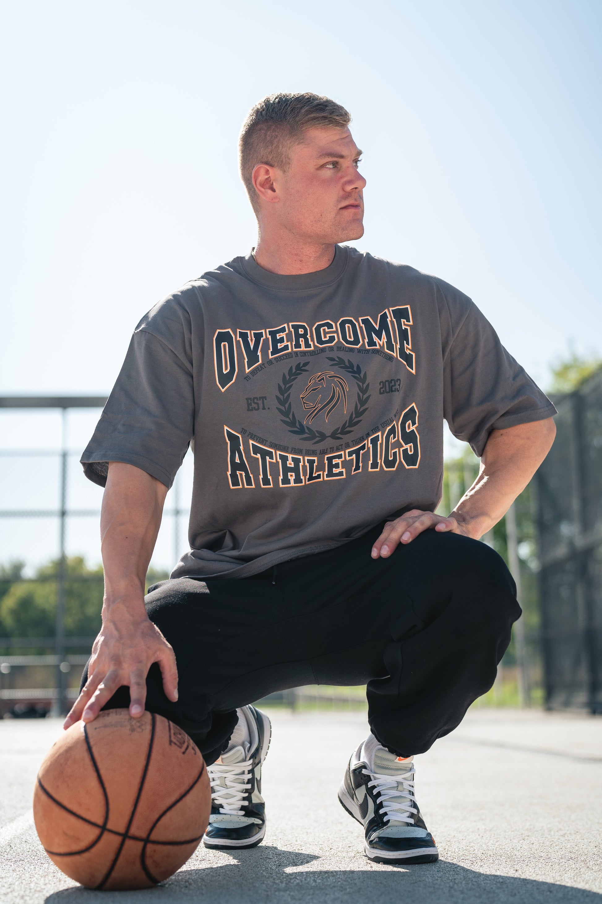 DROP02 C.D.W. Collection Oversize T Shirt Design I (dark-grey) - OVRCME ATHLETICS