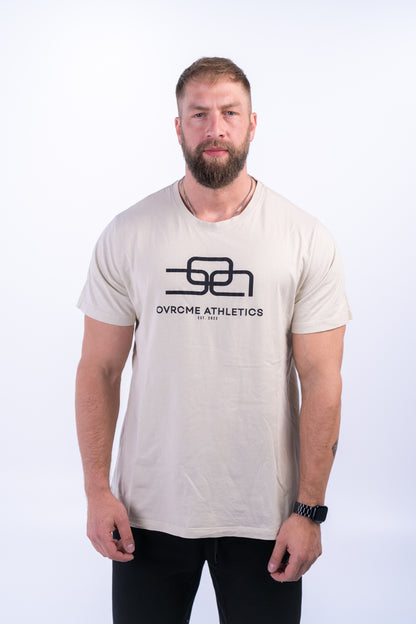 DROP01 Basic T Shirt v1 sand - OVRCME ATHLETICS