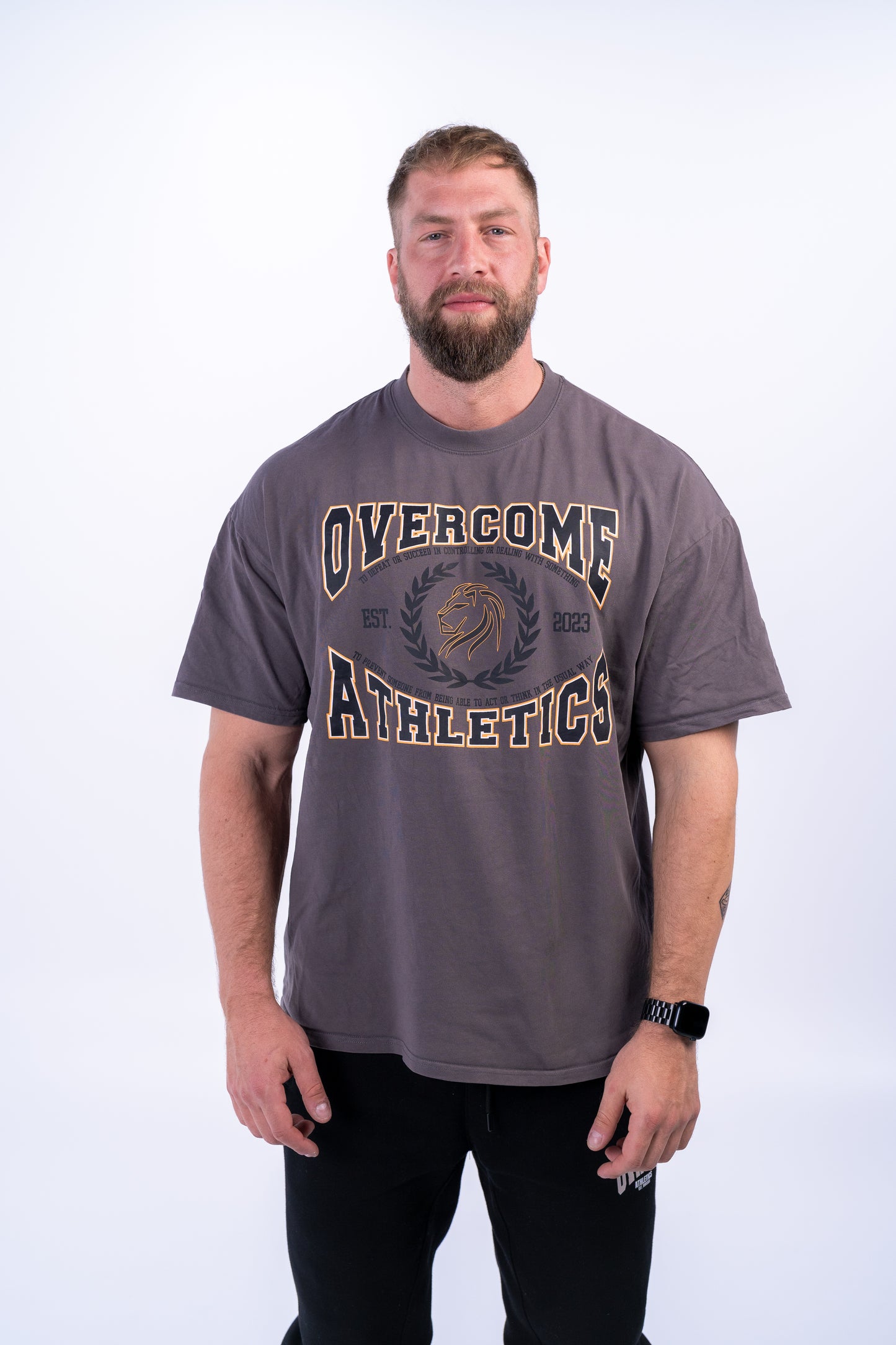 DROP02 C.D.W. Collection Oversize T Shirt Design I (dark-grey) - OVRCME ATHLETICS