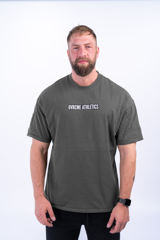 DROP02 C.D.W. Collection Oversize T Shirt Design II (dust-green) - OVRCME ATHLETICS