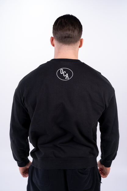 DROP02 Basic Crewneck-Sweater v2 (black) - OVRCME ATHLETICS