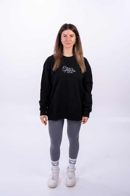 DROP02 Basic Crewneck-Sweater v2 (black) - OVRCME ATHLETICS