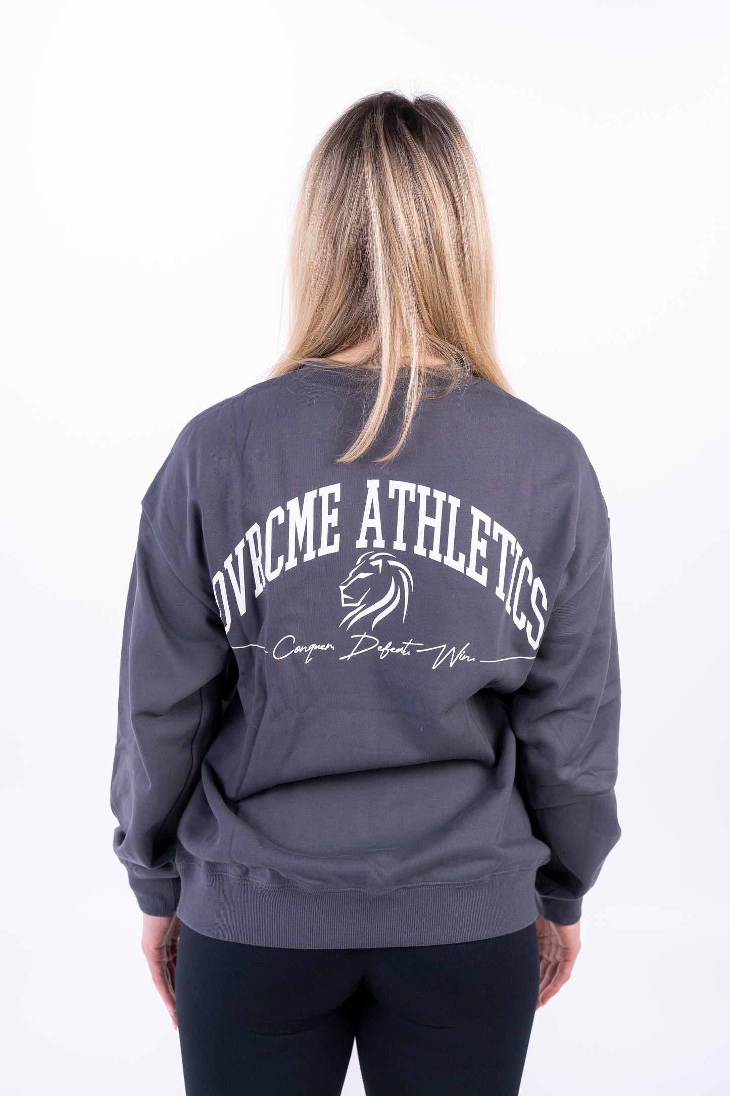 DROP02 Become the Lion Crewneck-Sweater (night-grey) - OVRCME ATHLETICS