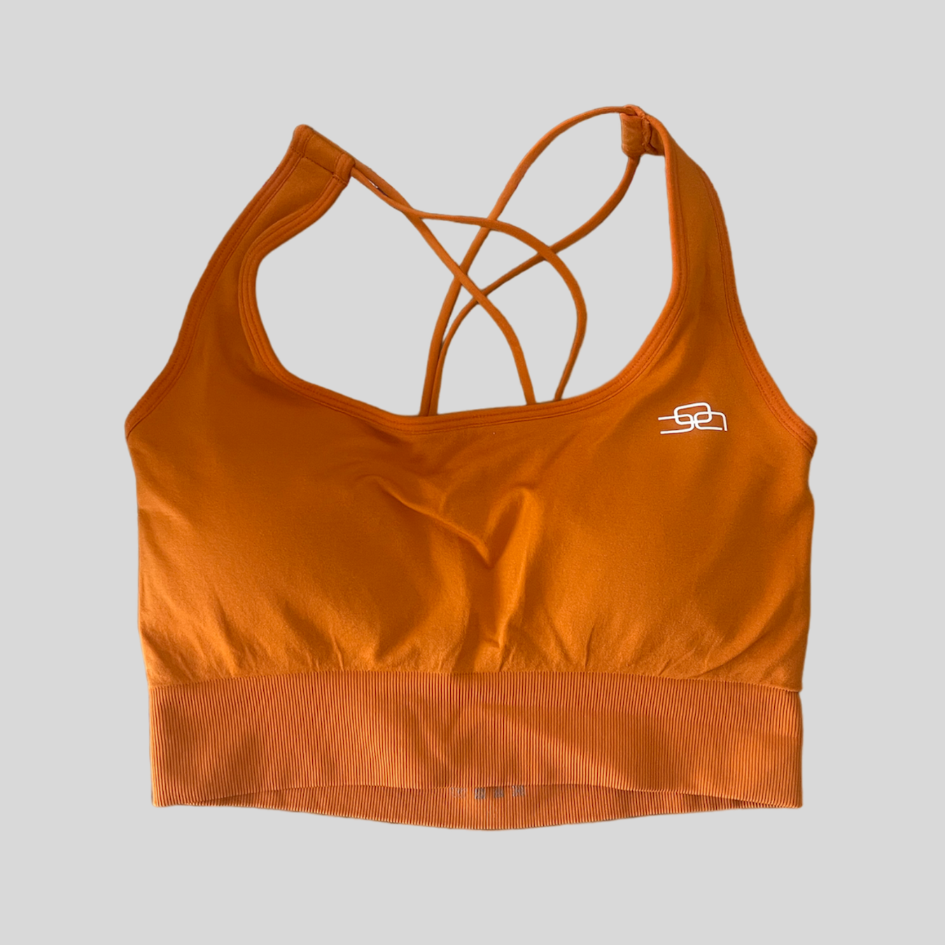 Women's Premium Sports Bra orange - OVRCME ATHLETICS