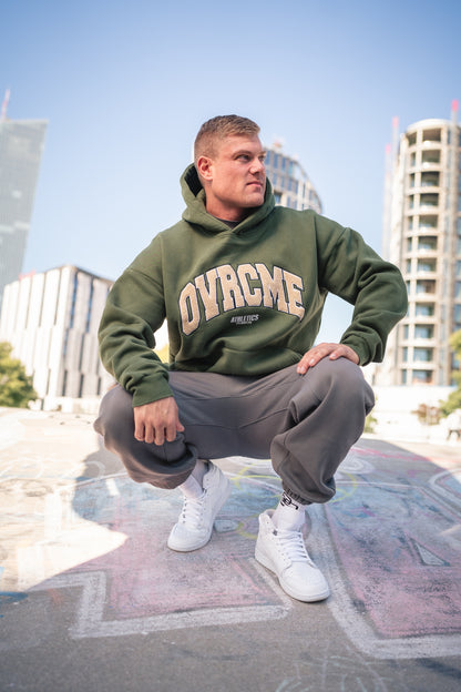 DROP02 DUST-GREEN OVRCME Premium STATEMENT Hoody - OVRCME ATHLETICS