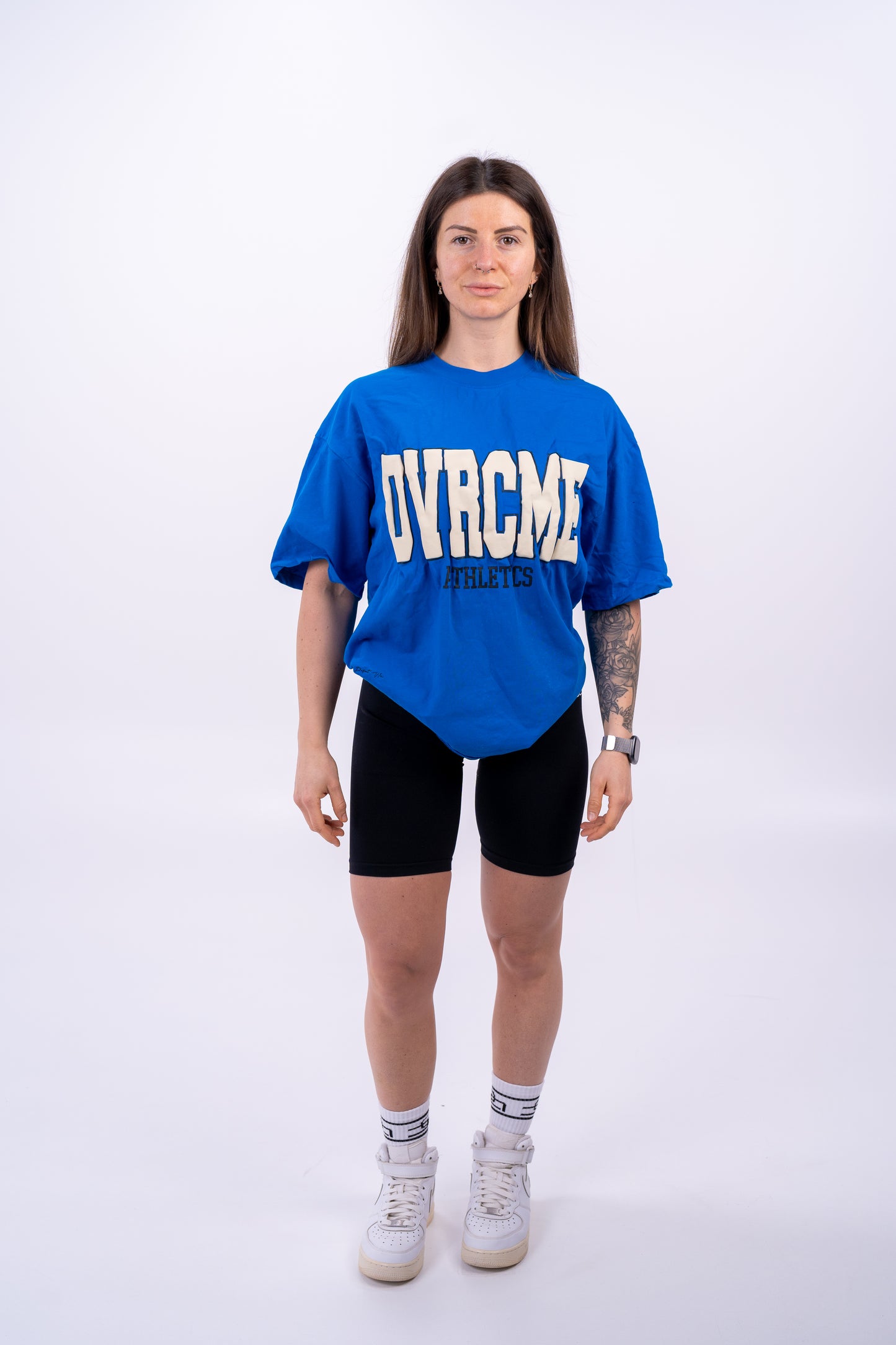 DROP03 Become the Lion Collection Front Statement Shirt (ocean) - OVRCME ATHLETICS