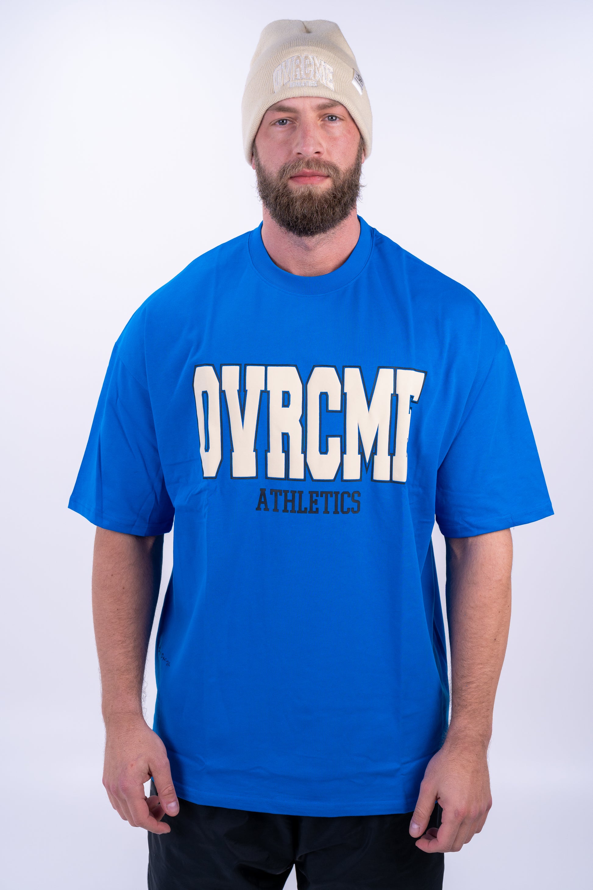 DROP03 Become the Lion Collection Front Statement Shirt (ocean) - OVRCME ATHLETICS