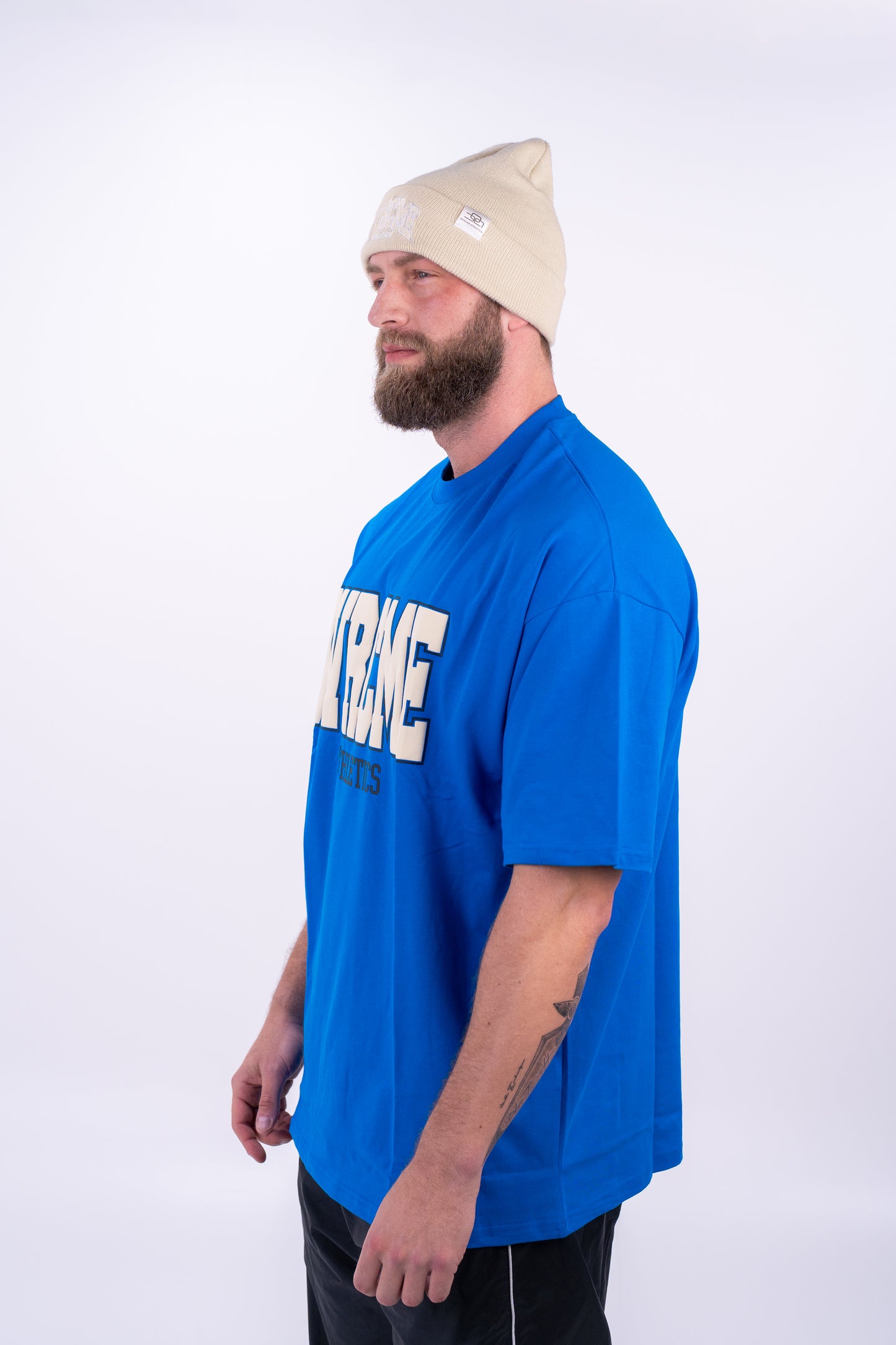 DROP03 Become the Lion Collection Front Statement Shirt (ocean) - OVRCME ATHLETICS