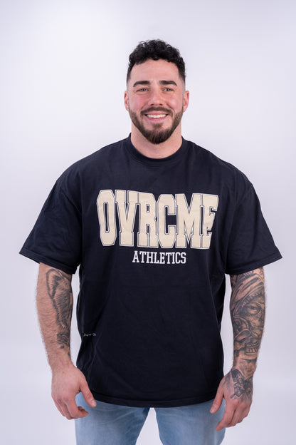 DROP03 Become the Lion Collection Front Statement Shirt (charcoal) - OVRCME ATHLETICS