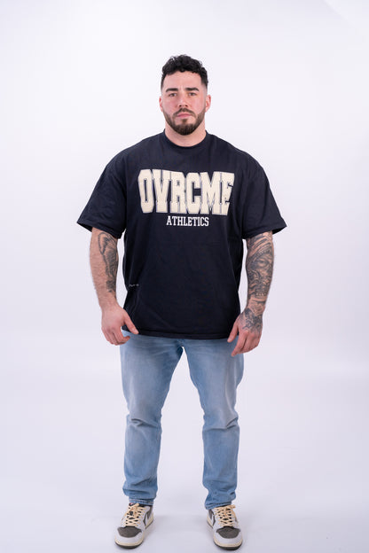 DROP03 Become the Lion Collection Front Statement Shirt (charcoal) - OVRCME ATHLETICS