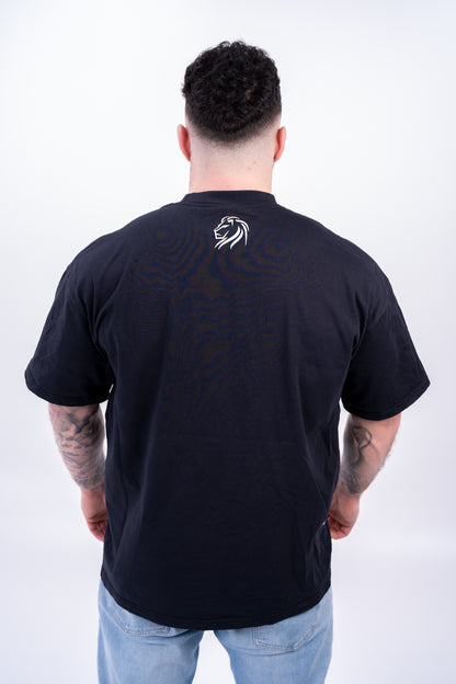 DROP03 Become the Lion Collection Front Statement Shirt (charcoal) - OVRCME ATHLETICS