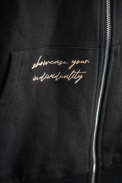 STATEMENT lightweight ZIP Hoody (asphalt grey)