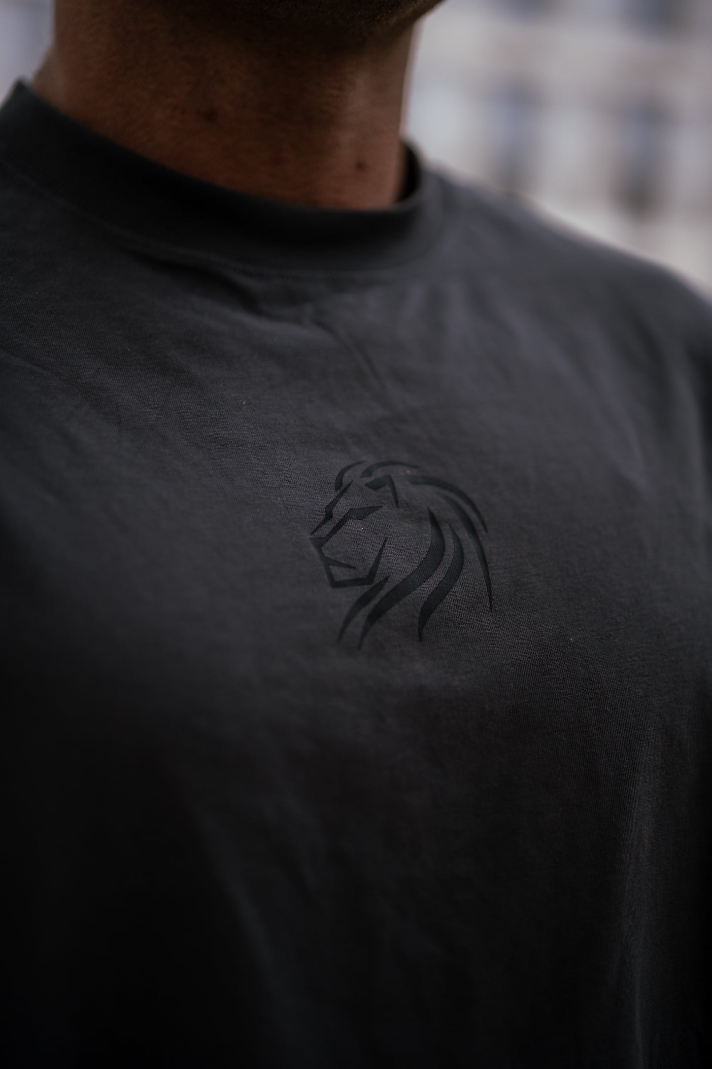 Become The Lion - Achieve Greatness Gym Tee (dark-grey) - OVRCME ATHLETICS