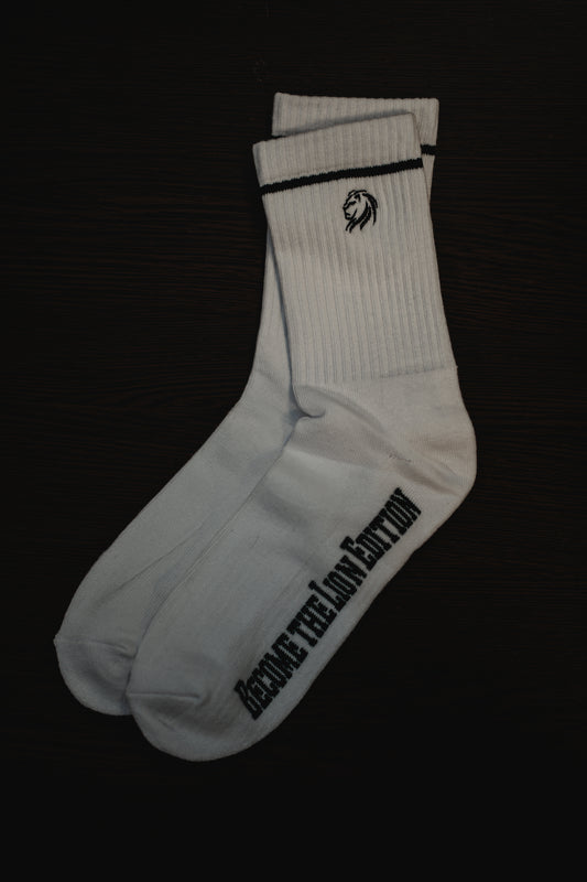 DROP03 Become the Lion Crew-Socks - OVRCME ATHLETICS