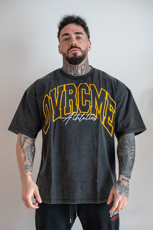 STATEMENT Washed Oversized T-Shirt – black