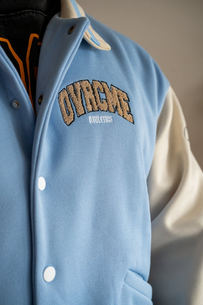 College Jacke "Athletics” (Baby Blue/Cream) - Jacke mit Stickerei
