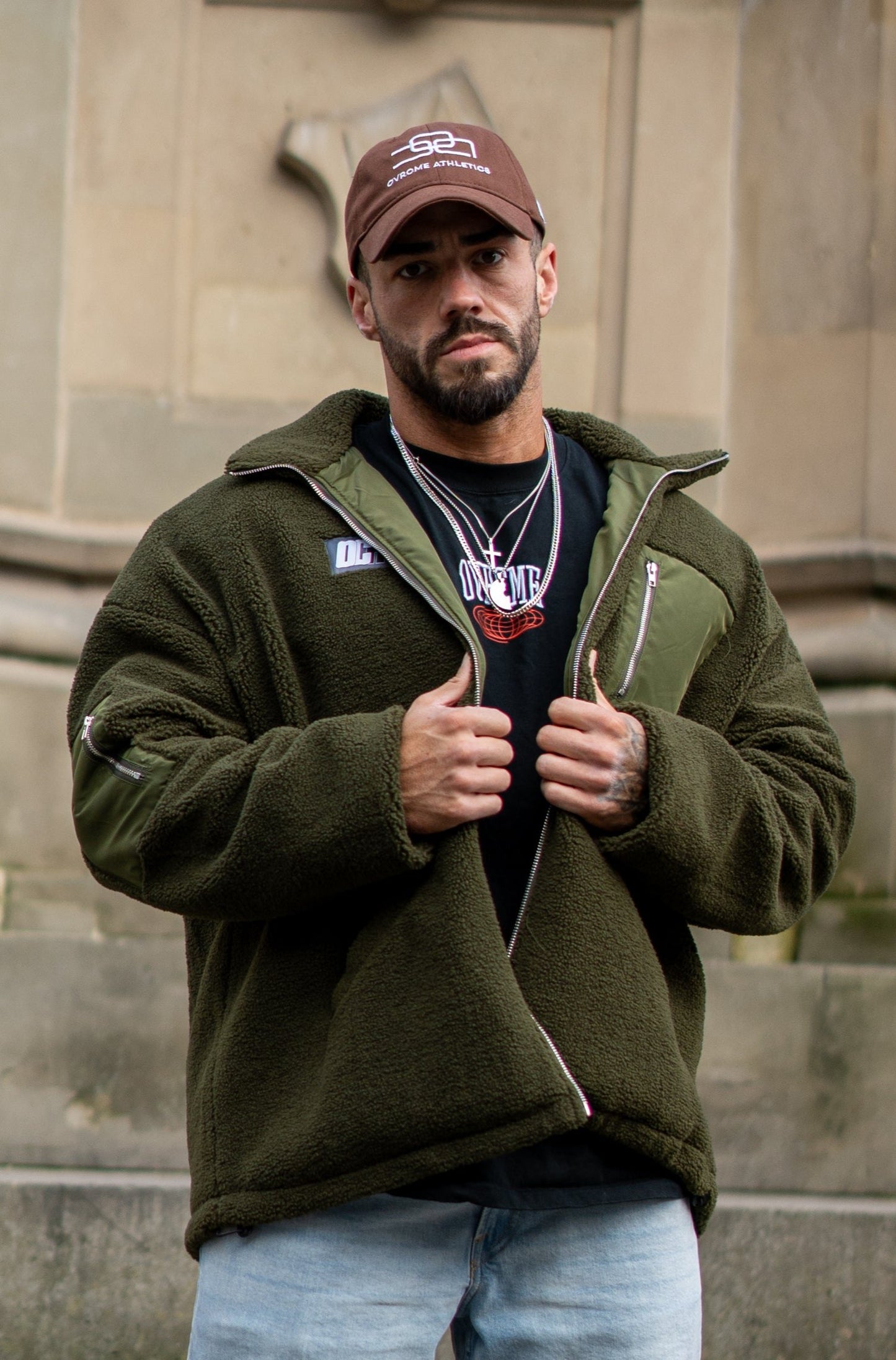 STATEMENT Fleece-Jacke (dust-green) - OVRCME ATHLETICS