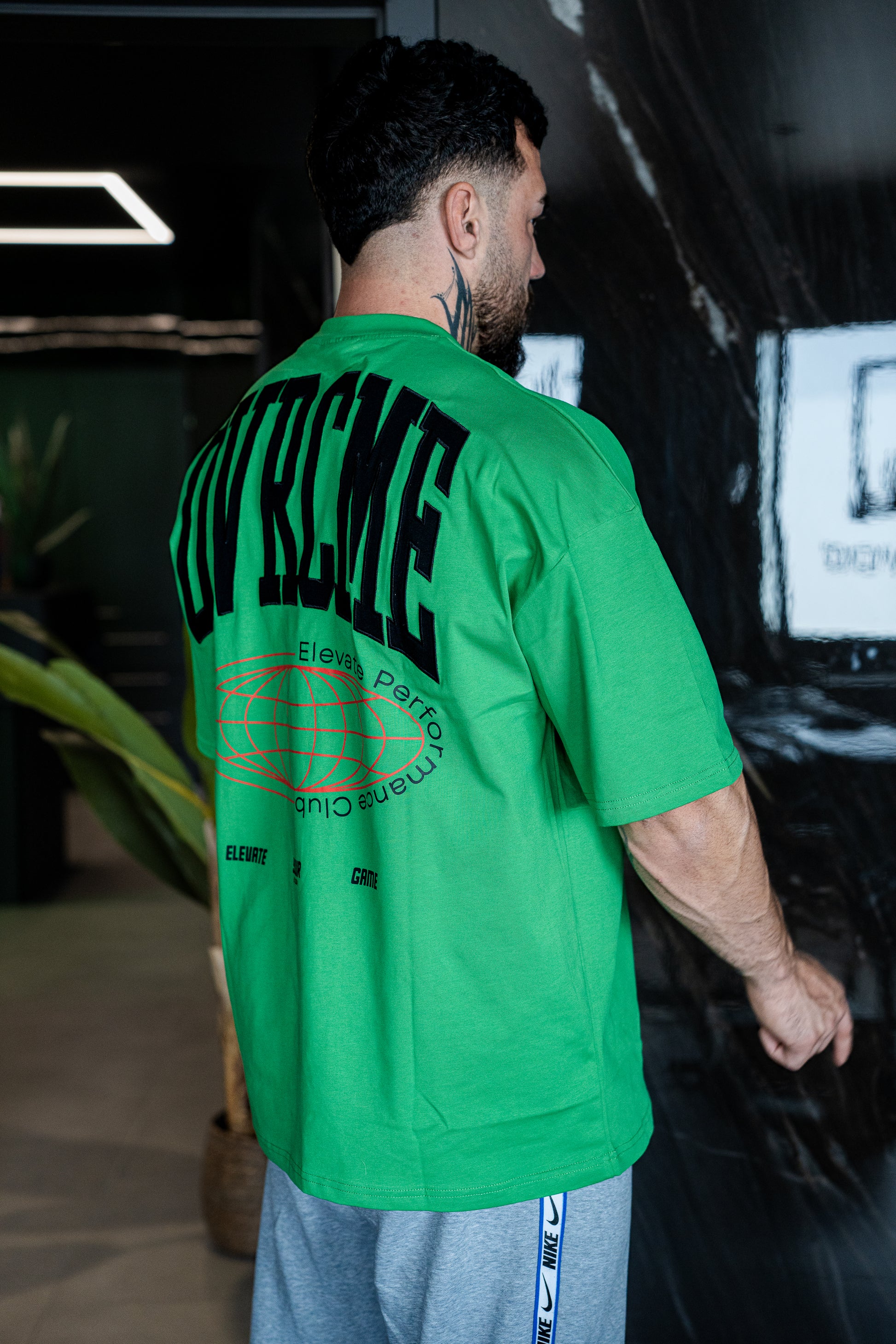 ELEVATE PERFORMANCE CLUB T Shirt (venom-green) - OVRCME ATHLETICS